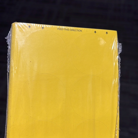 💝 10/$10 💝 Yellow Printable Circle Stickers Pack - Picture 4 of 7